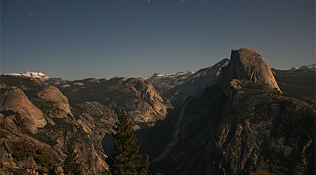 Glacier Point at night