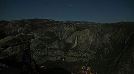 Glacier Point at night