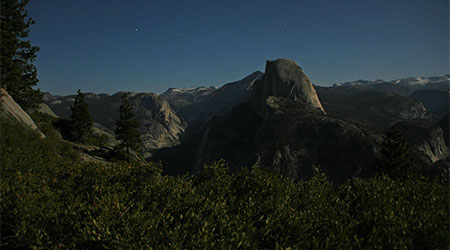 Glacier Point at night