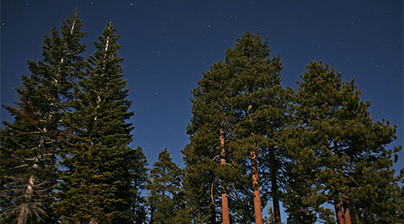 Glacier Point at night