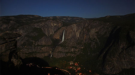 Glacier Point at night