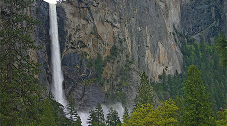 Bridalveil Falls From Northside Drive